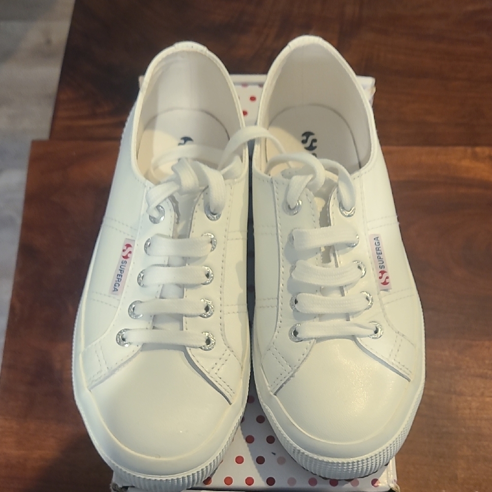 Superga White Low-Top Sneakers Minimalist Design